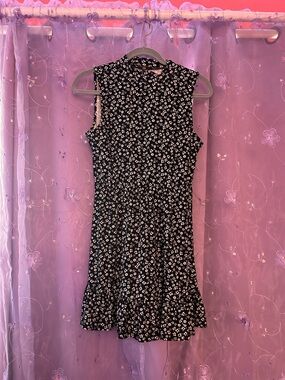 Lily Rose‎ Black Floral Sleeveless Dress